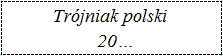 Etykietka na domowe wódki trójniak polski