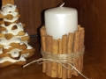 Jak zrobić ozdobną świąteczną świeczkę z kory cynamonu?