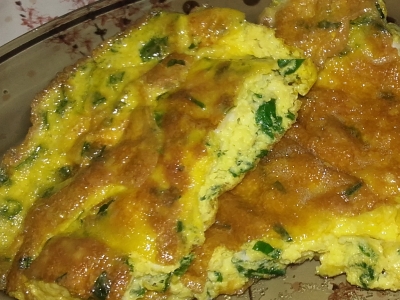 Przepis na omlet z pietruszką.