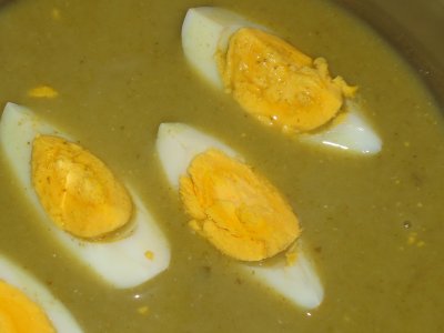 Zupa szczawiowa z jajkiem.